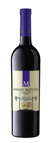 вино БР.МИНКОВИ МЕРЛО 0.75л